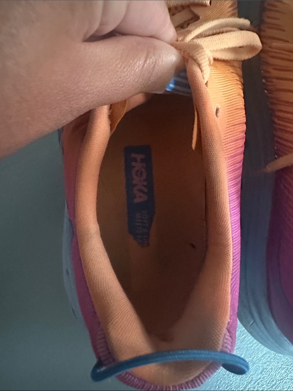 Hoka Rincon 3 Orange Blue Pink Women’s 8 Running Walking Colorful - Picture 6 of 10